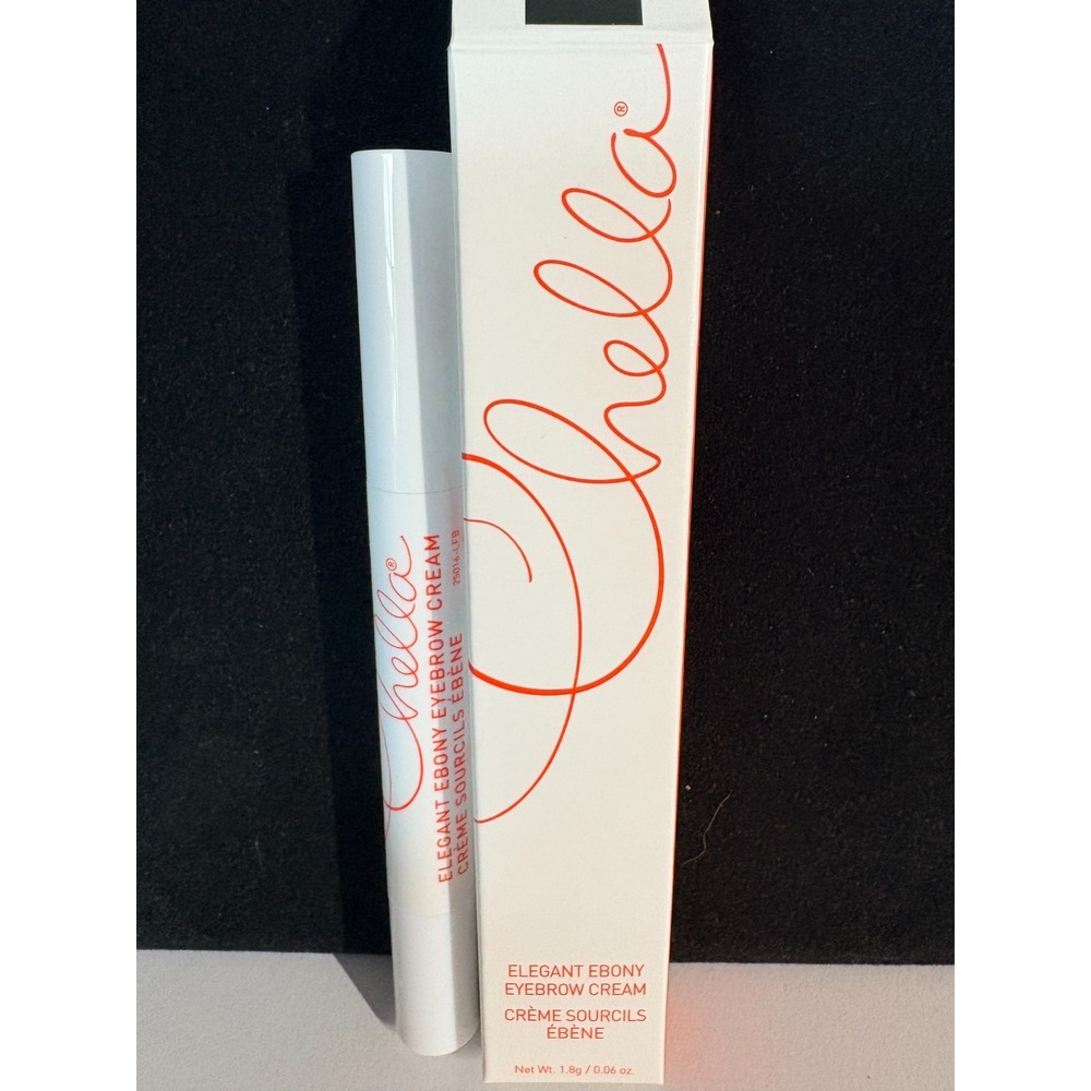 Chella‎ Elegant Ebony Eyebrow Cream 0.06 oz NEW NIB Black Brow Liner